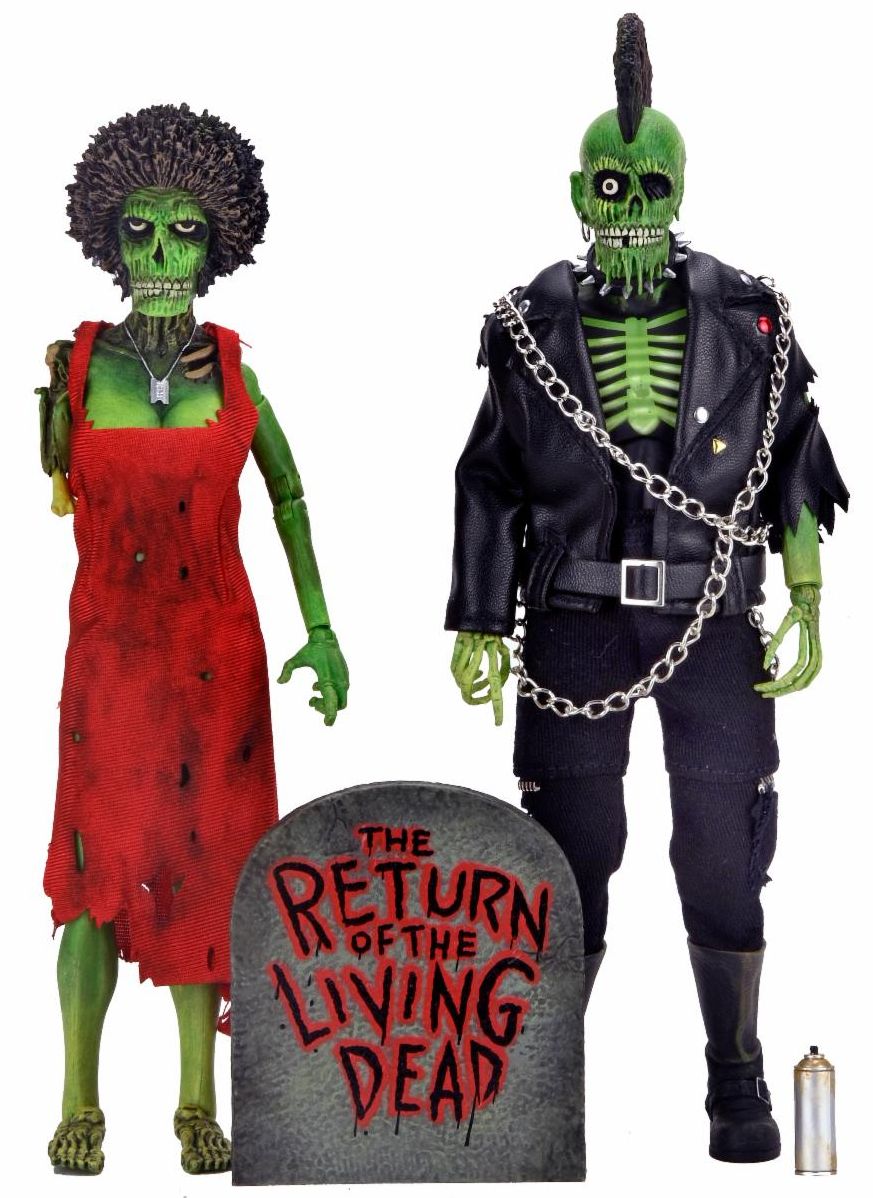 PRE-ORDER Return of the Living Dead - 8" Clothed Action Figure - Zombie Trash and Suicide 2 PK