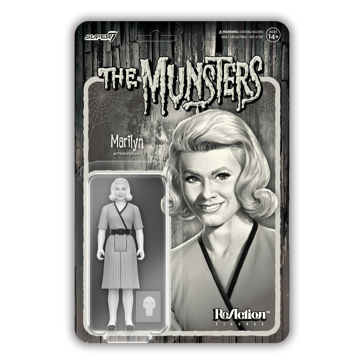 Super7 The Munsters Grayscale Marilyn Munster