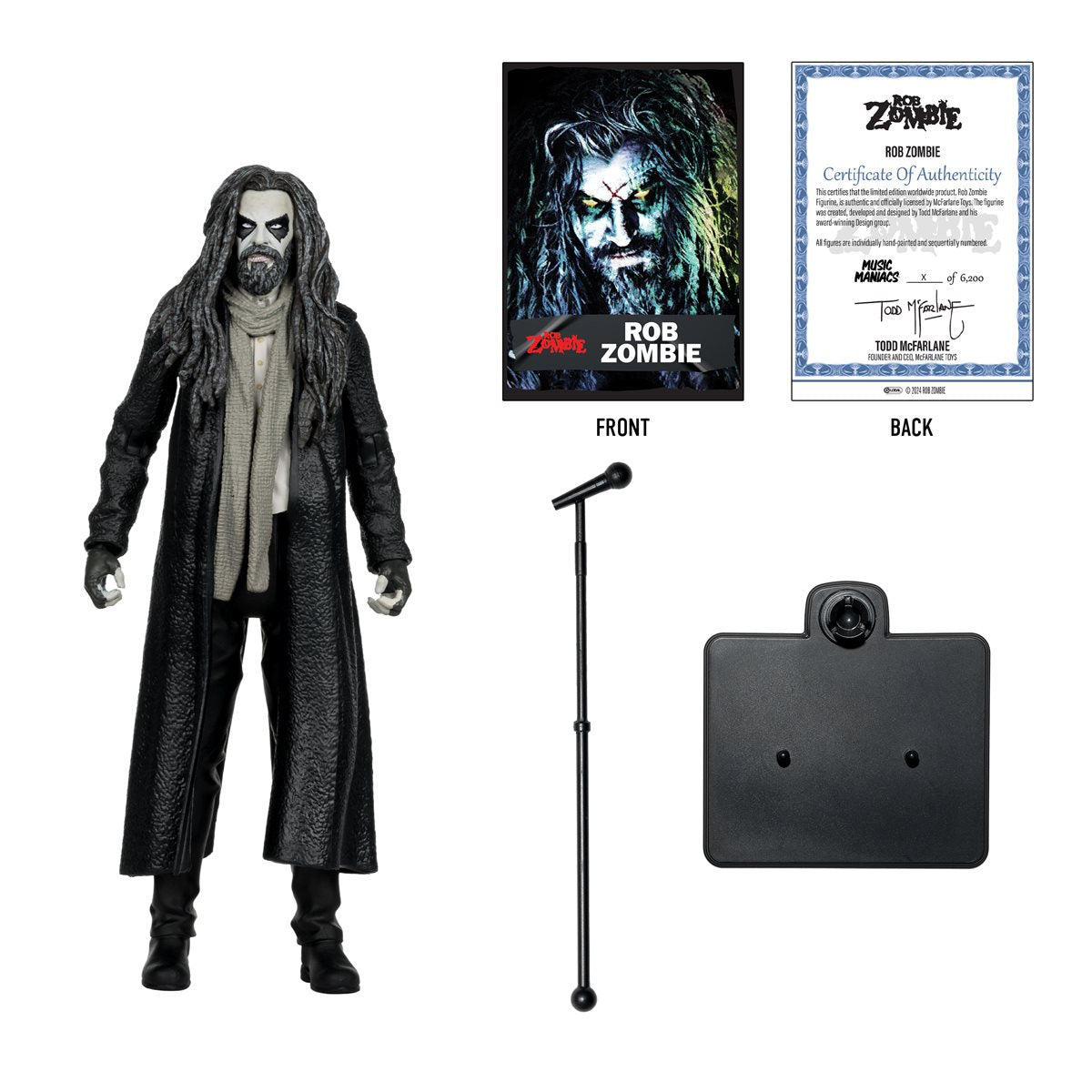 Music Maniacs Wave 2 Metal Rob Zombie 6-Inch Scale Action Figure