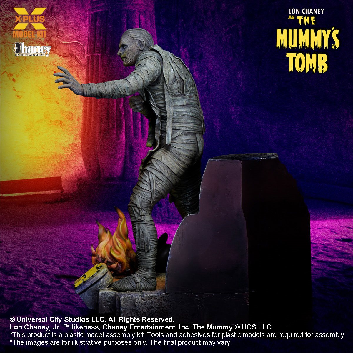 PRE-ORDER The Mummy's Tomb Lon Chaney as The Mummy 1:8 Scale Model Kit