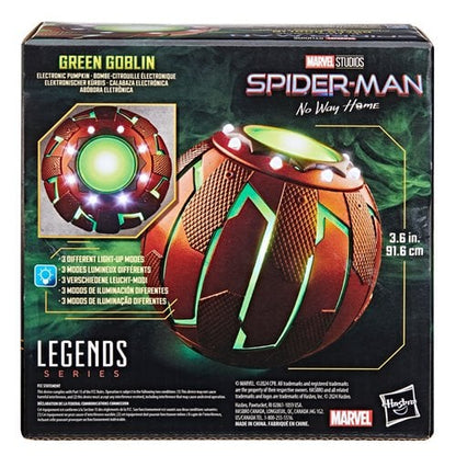 Spider-Man: No Way Home Marvel Legends Series Green Goblin Electronic Pumpkin Prop Replica