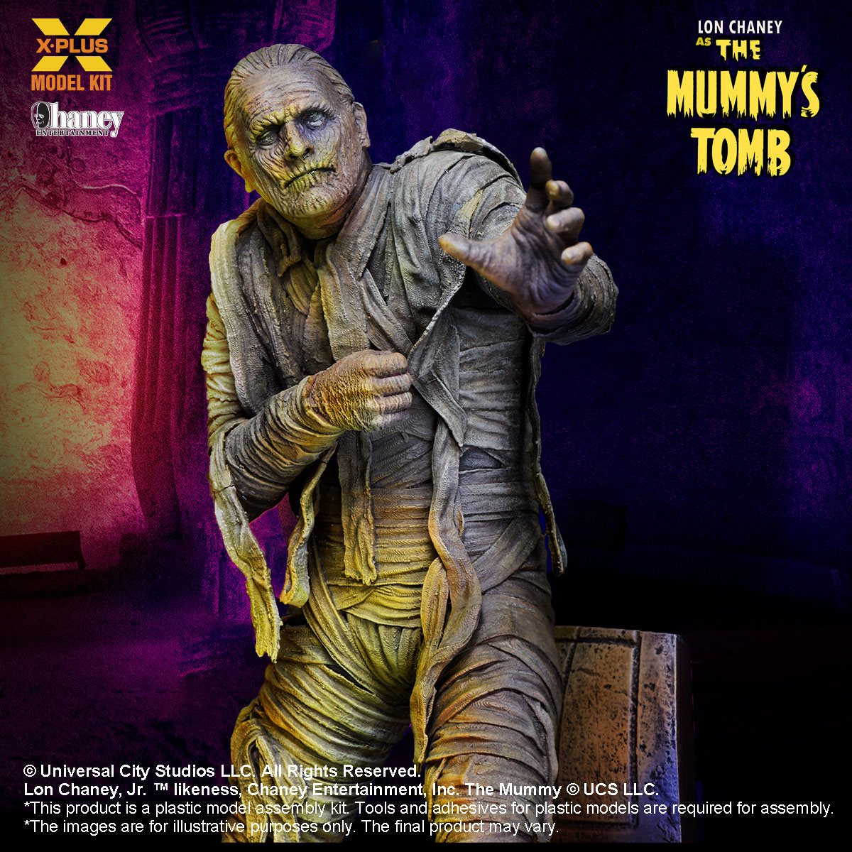 PRE-ORDER The Mummy's Tomb Lon Chaney as The Mummy 1:8 Scale Model Kit