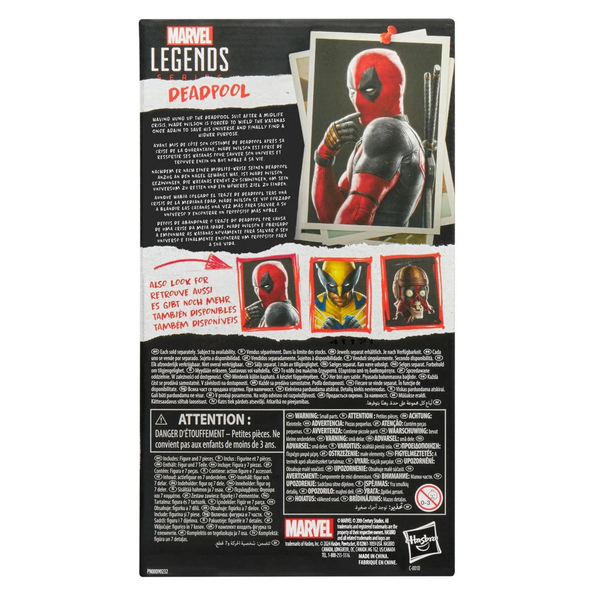 PRE-ORDER Deadpool & Wolverine Marvel Legends Deadpool 6-Inch Action Figure