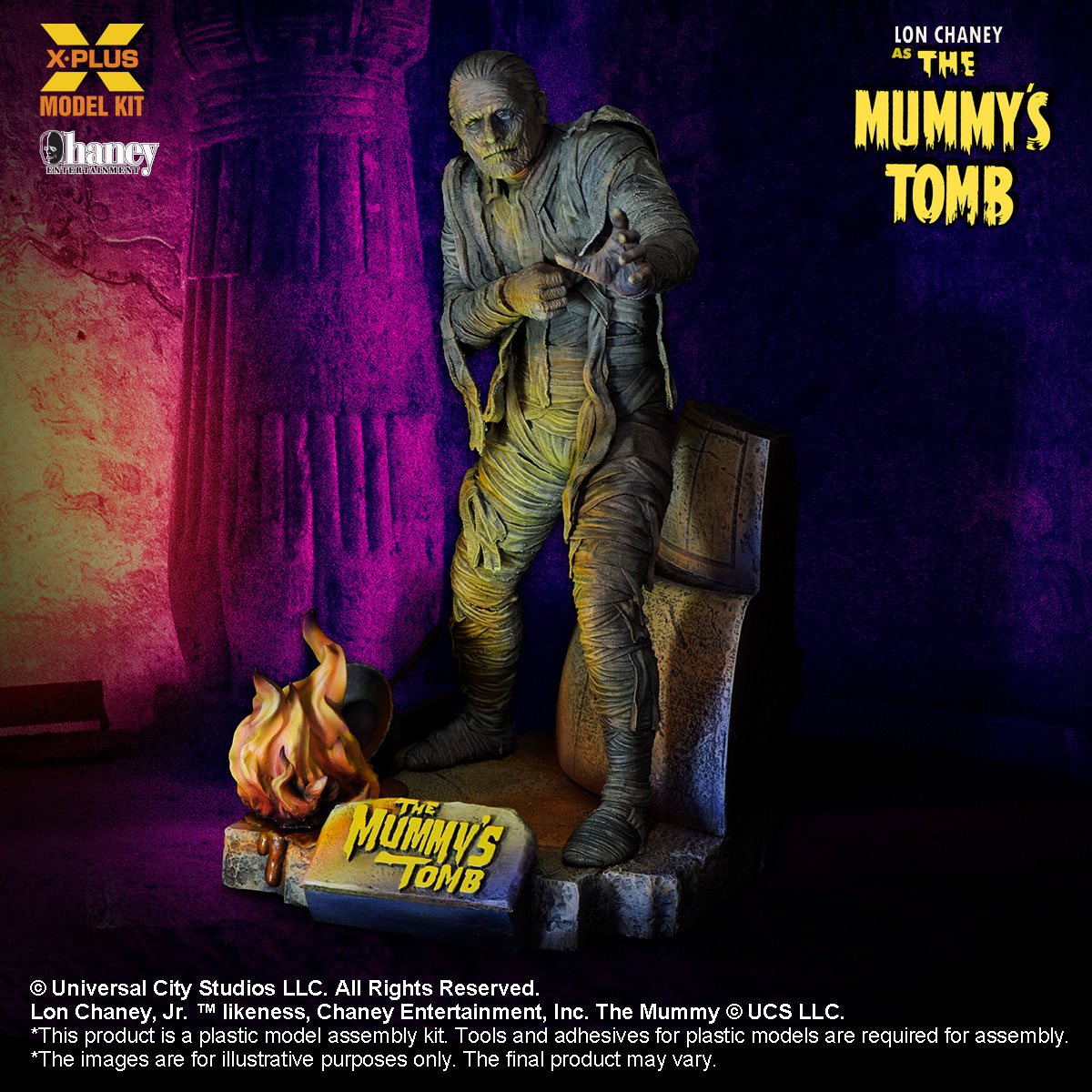 PRE-ORDER The Mummy's Tomb Lon Chaney as The Mummy 1:8 Scale Model Kit